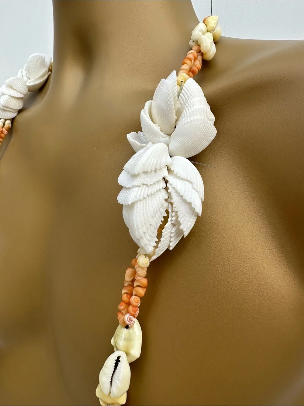 Vintage Tahitian Sunrise Chunky Lei